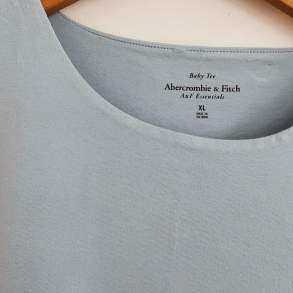 Abercrombie & Fitch Women's Baby Blue Top